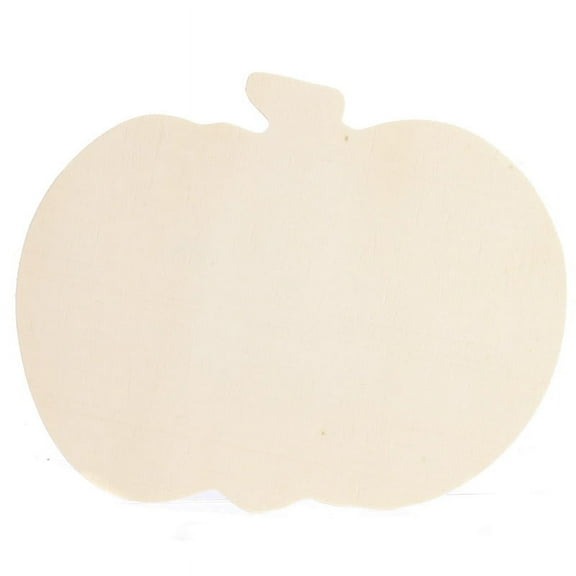 24 Unfinished Wooden Pumpkin Cutouts