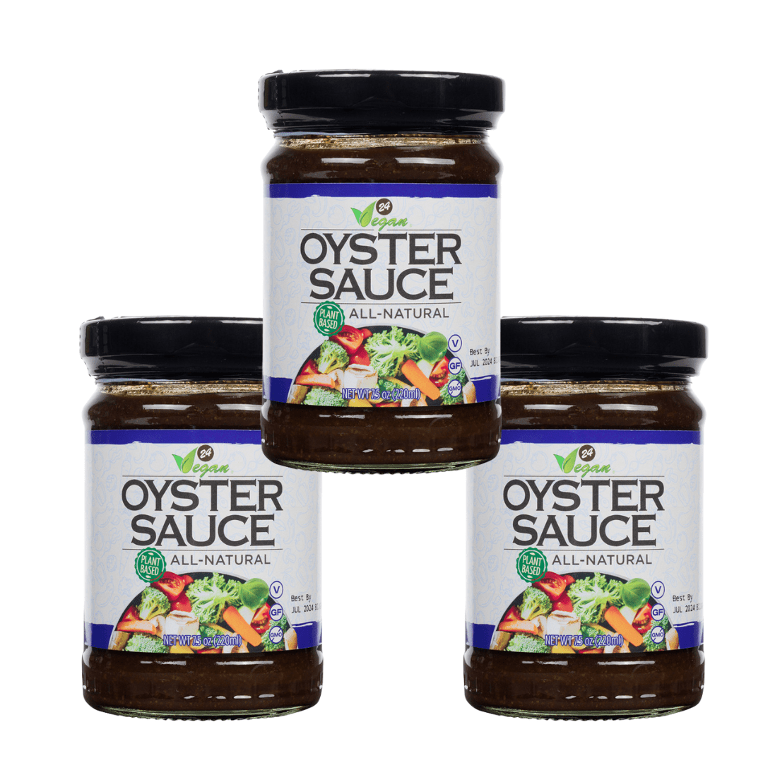 24 Vegan All Natural NonGMO Vegan Oyster Sauce NO MSG ADDED 7.5oz