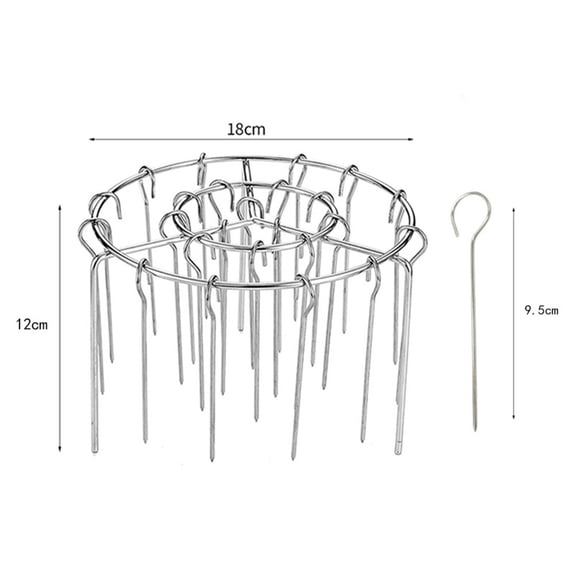 24 Vertical Stainless Steel Skewer Rack for Air Fryer Kabobs Grilling Use
