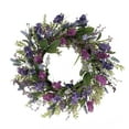thumbnail image 1 of 24" Vibrant Puleo International Artificial Lavender Floral Spring Wreath, 1 of 3