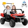 thumbnail image 1 of 24 Volts Kids Ride on UTV Car, 2 Seater Electric Powered Ride on Toys Truck with Trailer Remote Control, Ride on Toys for Toddlers, Gift for Boys and Girls, 1 of 13