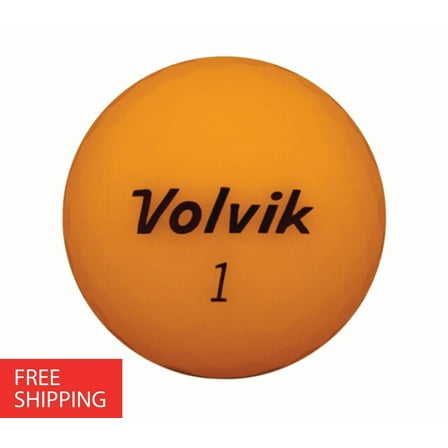 Pre-Owned 24 Volvik Vivid Mat Orange 4A Used Recycled Golf Balls, by Mulligan Golf Balls