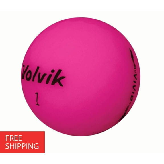 Pre-Owned 24 Volvik Vivid Mat Pink 5A Used Recycled Golf Balls, by Mulligan Golf Balls