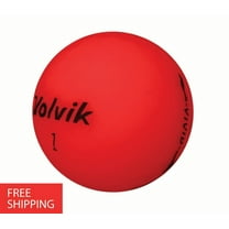 Pre-Owned 24 Volvik Vivid Matte Red 4A Used Recycled Golf Balls, by Mulligan Golf Balls