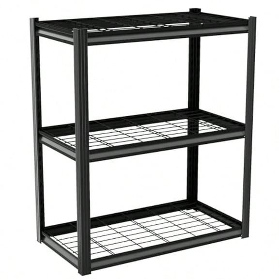 24" W Garage Shelving Heavy Duty1500LBS Loads Adjustable Garage Storage Shelves 3-Tier Metal Shelving Units and Storage Racks Industrial Utility Shelf 24" Wx16 Dx36 H