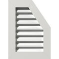 thumbnail image 1 of 24"W x 12"H Half Octagon Top Right (29"W x 17"H Frame Size): Functional, PVC Gable Vent w/ 1" x 4" Flat Trim Frame, 1 of 14