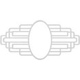 thumbnail image 1 of 24"W x 12"H x 11 3/8"IH x 6 5/8"IW x 3/4"P Elizabeth Architectural Grade PVC Pierced Ceiling Medallion, 1 of 8