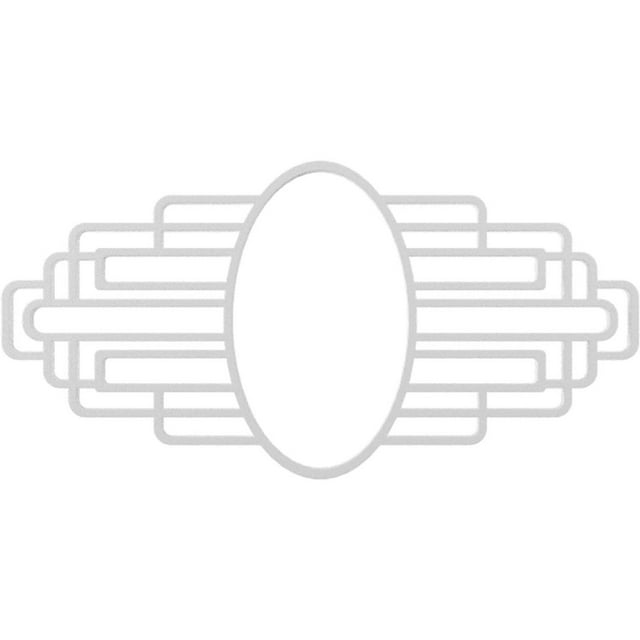24"W x 12"H x 11 3/8"IH x 6 5/8"IW x 3/4"P Elizabeth Architectural Grade PVC Pierced Ceiling Medallion