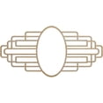thumbnail image 1 of 24"W x 12"H x 6 5/8"IW x 11 3/8"IH x 3/8"T Elizabeth Wood Fretwork Pierced Ceiling Medallion, Hickory, 1 of 3