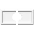 thumbnail image 1 of 24"W x 12"H x 6"ID x 8 1/4"C x 1"P Rectangle Architectural Grade PVC Contemporary Ceiling Medallion, Two Piece, 1 of 11