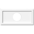 thumbnail image 1 of 24"W x 12"H x 6"ID x 8 1/4"C x 1"P Rectangle Architectural Grade PVC Contemporary Ceiling Medallion, 1 of 11