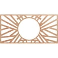 thumbnail image 1 of 24"W x 12"H x 8 7/8"ID x 1/4"T Hoover Wood Fretwork Pierced Ceiling Medallion, Cherry, 1 of 3