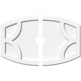 thumbnail image 1 of 24"W x 16"H x 2"ID x 13"C x 1"P Kailey Architectural Grade PVC Contemporary Ceiling Medallion, Two Piece, 1 of 11