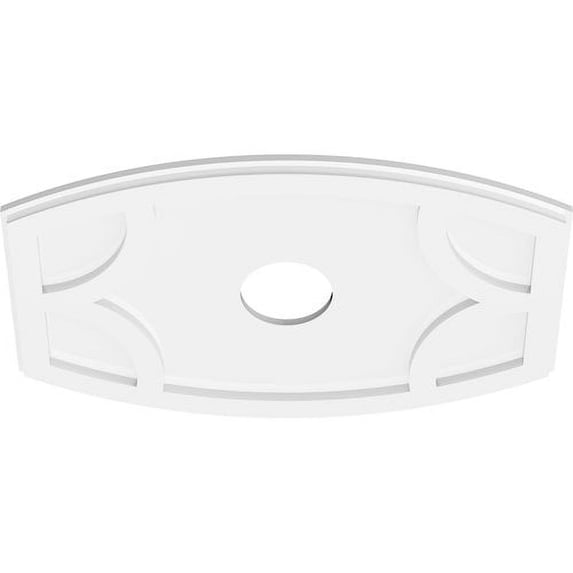 24"W x 16"H x 4"ID x 13"C x 1"P Kailey Architectural Grade PVC Contemporary Ceiling Medallion