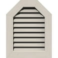 thumbnail image 1 of 24"W x 22"H Octagonal Top Gable Vent (29"W x 27"H Frame Size): Primed, Functional, Smooth Western Red Cedar Gable Vent w/ 1" x 4" Flat Trim Frame, 1 of 12