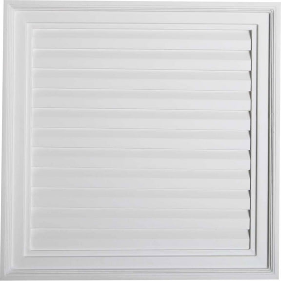 24"W x 24"H x 2 1/4"P, Vertical Gable Vent Louver, Non-Functional