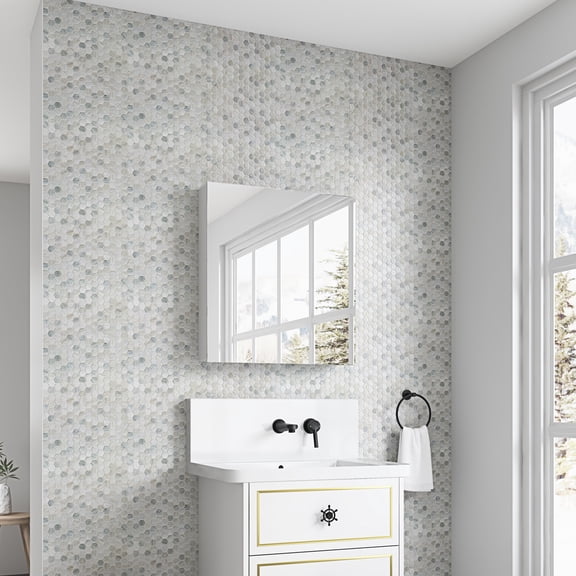 24''W x 26''H, Right-opening - High-definition Mirror for Clear View - Bathroom Storage - Spacious Space for Neat Bathroom