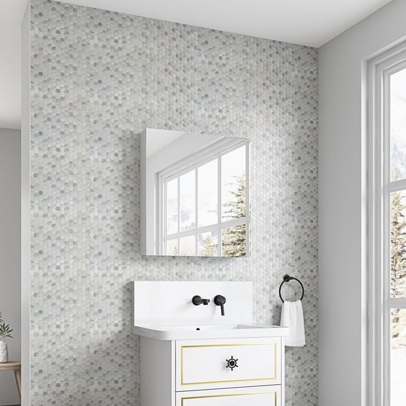 24''W x 26''H, Right-opening - High-definition Mirror for Clear View - Bathroom Storage - Spacious Space for Neat Bathroom