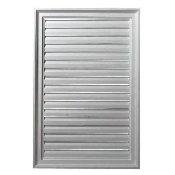 24"W x 30"H Rectangle Urethane Gable Vent Louver, Functional