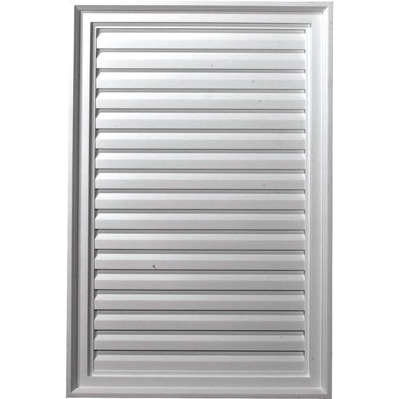 24"W x 31"H Rectangle Urethane Gable Vent Louver, Non-Functional