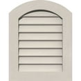thumbnail image 1 of 24"W x 32"H Arch Top Gable Vent (29"W x 37"H Frame Size): Primed, Non-Functional, Smooth Pine Gable Vent w/ Decorative Face Frame, 1 of 13