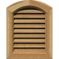 thumbnail image 1 of 24"W x 34"H Arch Top Gable Vent (29"W x 39"H Frame Size): Unfinished, Functional, Rough Sawn Western Red Cedar Gable Vent w/ Brick Mould Face Frame, 1 of 13