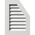 thumbnail image 1 of 24"W x 34"H Half Octagon Top Right (29"W x 39"H Frame Size): Functional, PVC Gable Vent w/ 1" x 4" Flat Trim Frame, 1 of 14