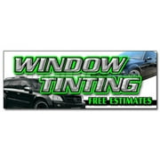 24" WINDOW TINTING FREE ESTIMATES DECAL sticker tint automotive installation