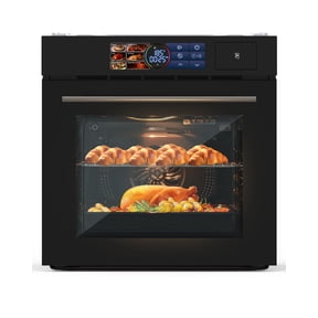 24" Wall Ovens with 70L Capacity and 3000W 240V,Electric Wall Oven with 8 Cooking Functions & 108 Automatic Recipes,Touch Control,Safety Lock,Timer,2.5 CF Convection Built-in Oven