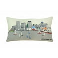 thumbnail image 1 of 24" White Austin Daylight Skyline Lumbar Decorative Pillow, 1 of 5