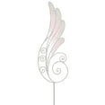 thumbnail image 1 of 24" White Iridescent Glittered Angel Wing Craft Pick, 1 of 1