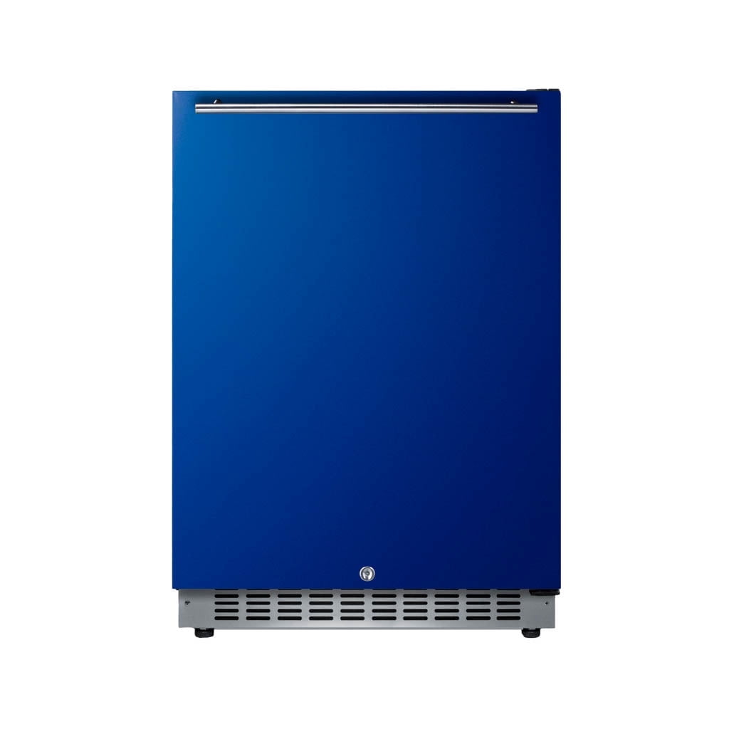 Summit 24 Inch Under Counter Refrigerator, Commercial or Home, 4.8 cu. ft. capacity, Stainless steel - AL54B Right Hand  Door
