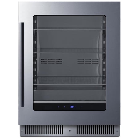 Summit Sdhg2443 24" Wide 80 Can Capacity Beverage Cooler - Glass