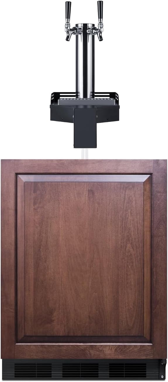 24" Wide Built-In Floating Tap Cold Brew Kegerator, ADA-Compliant