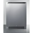 thumbnail image 1 of 24" Wide Built-In Outdoor All-Refrigerator, Stainless Steel/Black, RHD, 1 of 7