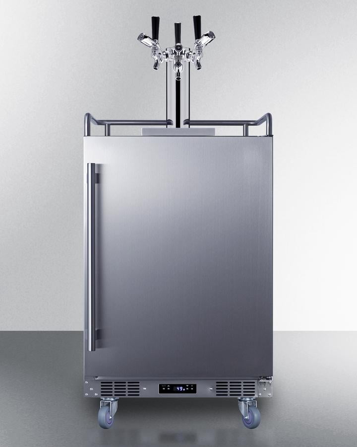 24" Wide Built-In Outdoor Commercial Beer Kegerator