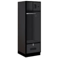thumbnail image 1 of 24" Wide Designer Wood Open Access Locker - 6 Feet High - 24 Inches Deep - Black, 1 of 3