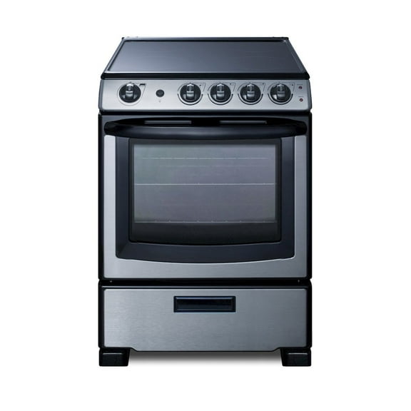 24" Wide Electric Smooth-Top Range