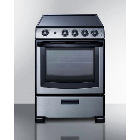 24" Wide Electric Smooth-Top Range