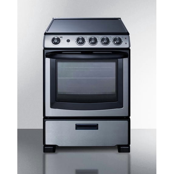 24" Wide Electric Smooth-Top Range