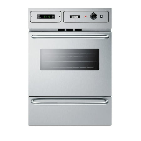 Summit Appliance - 24" Built-In Single Electric Oven - Stainless steel