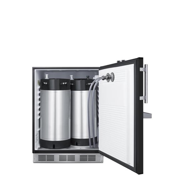 24" Wide Front Tap Built-In Cold Brew Coffee Kegerator, ADA-Compliant