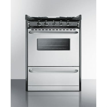 24" Wide Gas Range, Open Burners