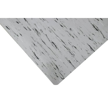 24" Wide, Rhino Mats, Marbleized Tile Top Anti-fatigue Mat, Gray, 1/2" Thick, Choose Length