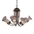 thumbnail image 1 of Meyda Lighting 24" Wide Stained Glass Pond Lily 7 Light Chandelier - N/A, 1 of 6