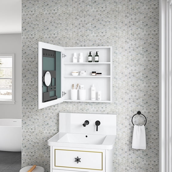 24'' Width, 26'' Height - Clear & Undistorted Mirror Image - Bathroom Decor - Daily Use with Clear Vision