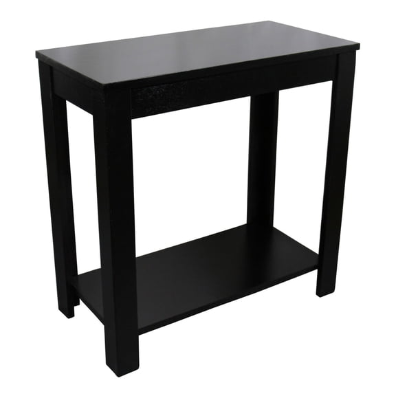 24" Wooden End Table in Black Tone / Stylish for Any Room Layout