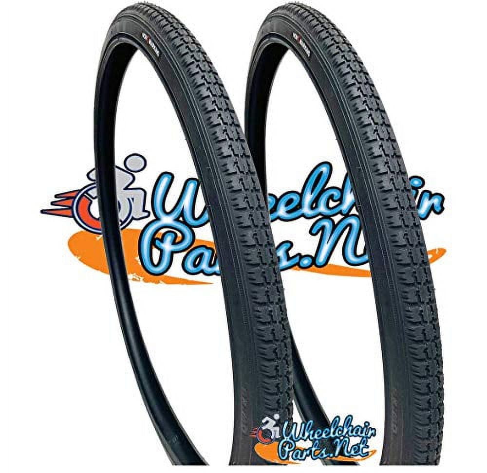 Gomme Per Disabili Copertoni Per Carrozzina - 2 Pneumatici 24 X 1 3/8 ( 37-540), Grigi, Per Sedie A Rotelle Copertoni Stradali Grigi - Foto 4