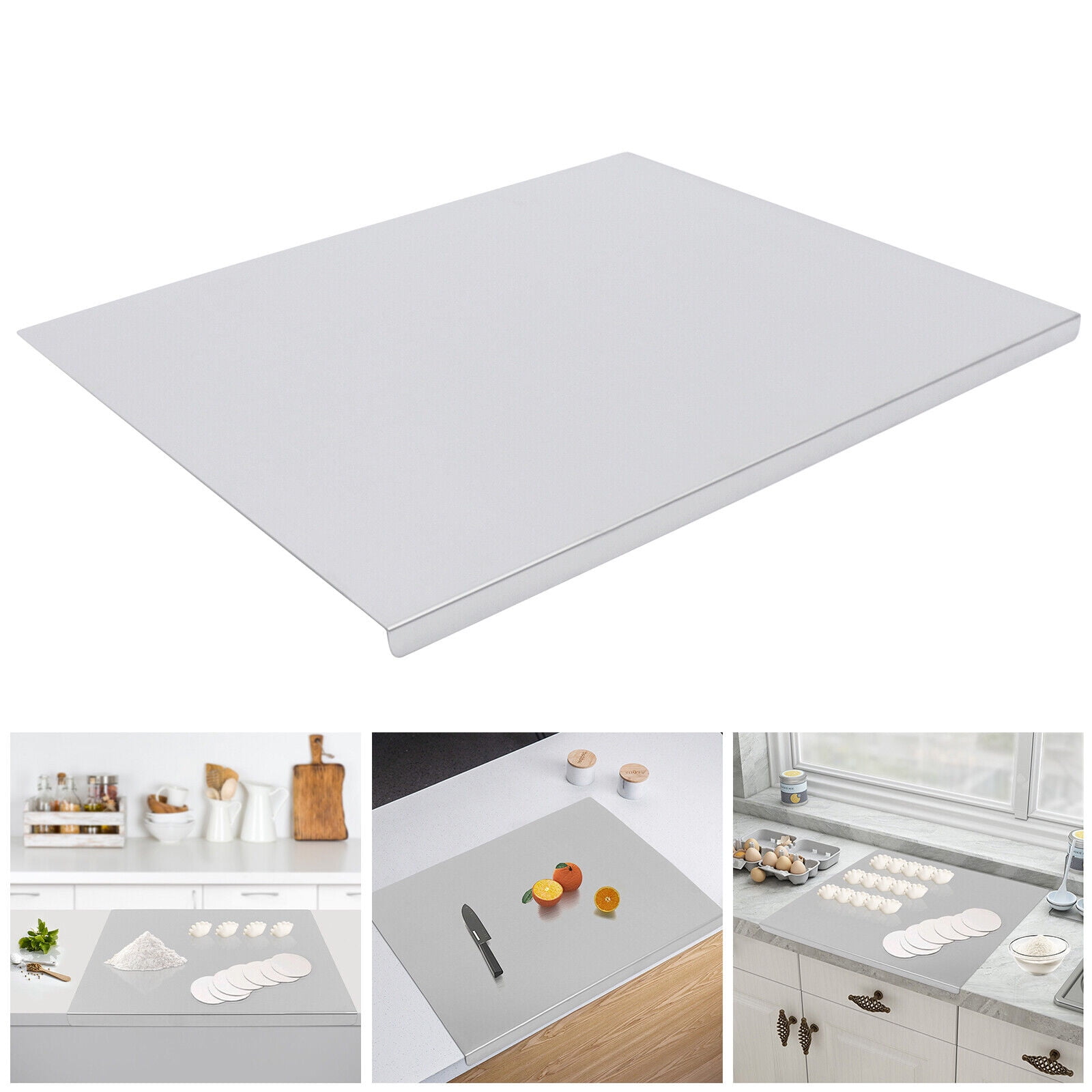 24 X 20 in Chopping Cutting Board Counter Stainless Steel w/Front Overhang for kitchens, restaurants