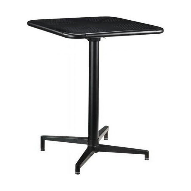 24" X 24" X 30" Black Metal Folding Table